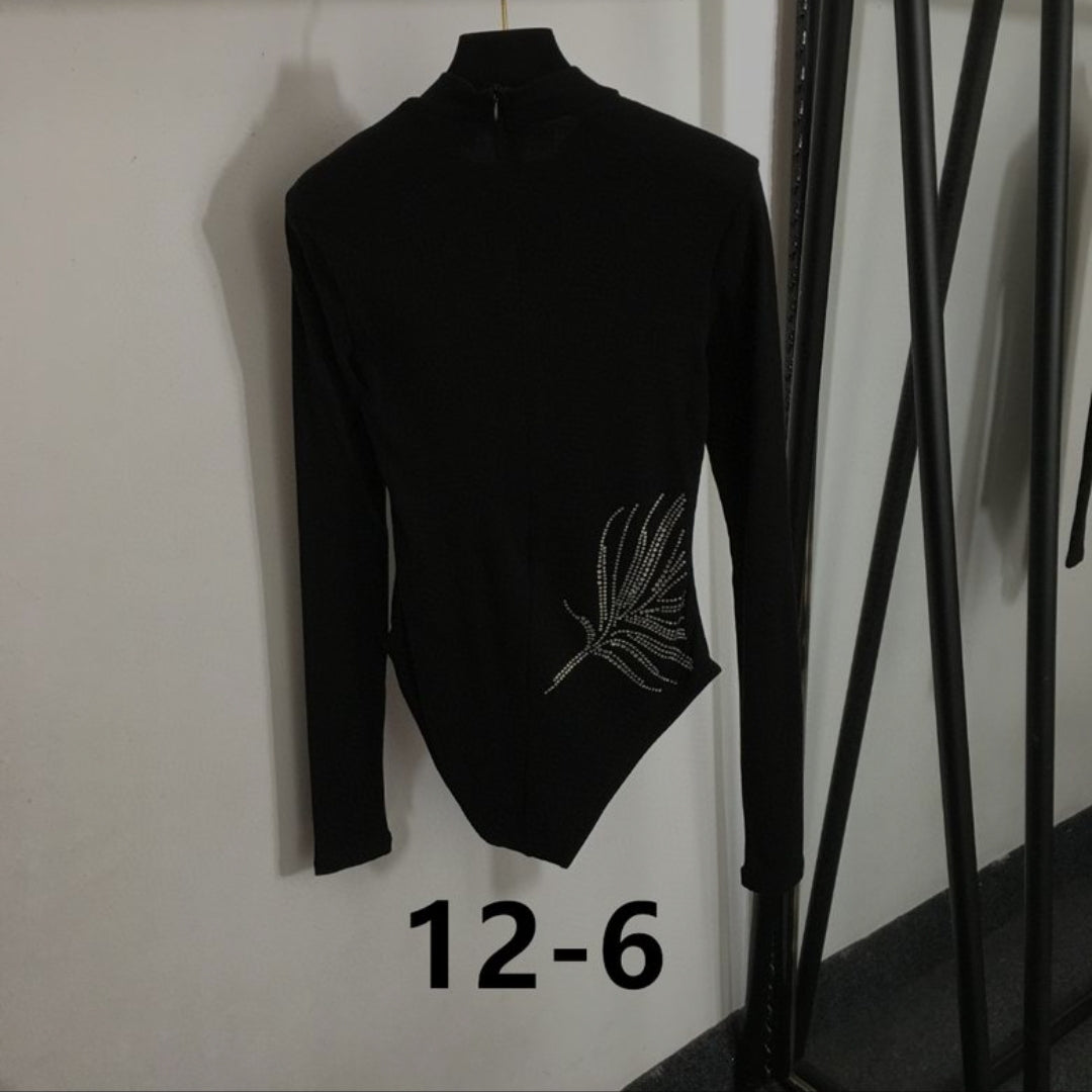 YSL #Feather Bodysuit