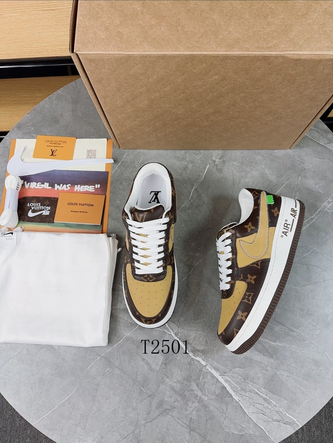 Nke×LV #Air Forces×Virgil Abloh