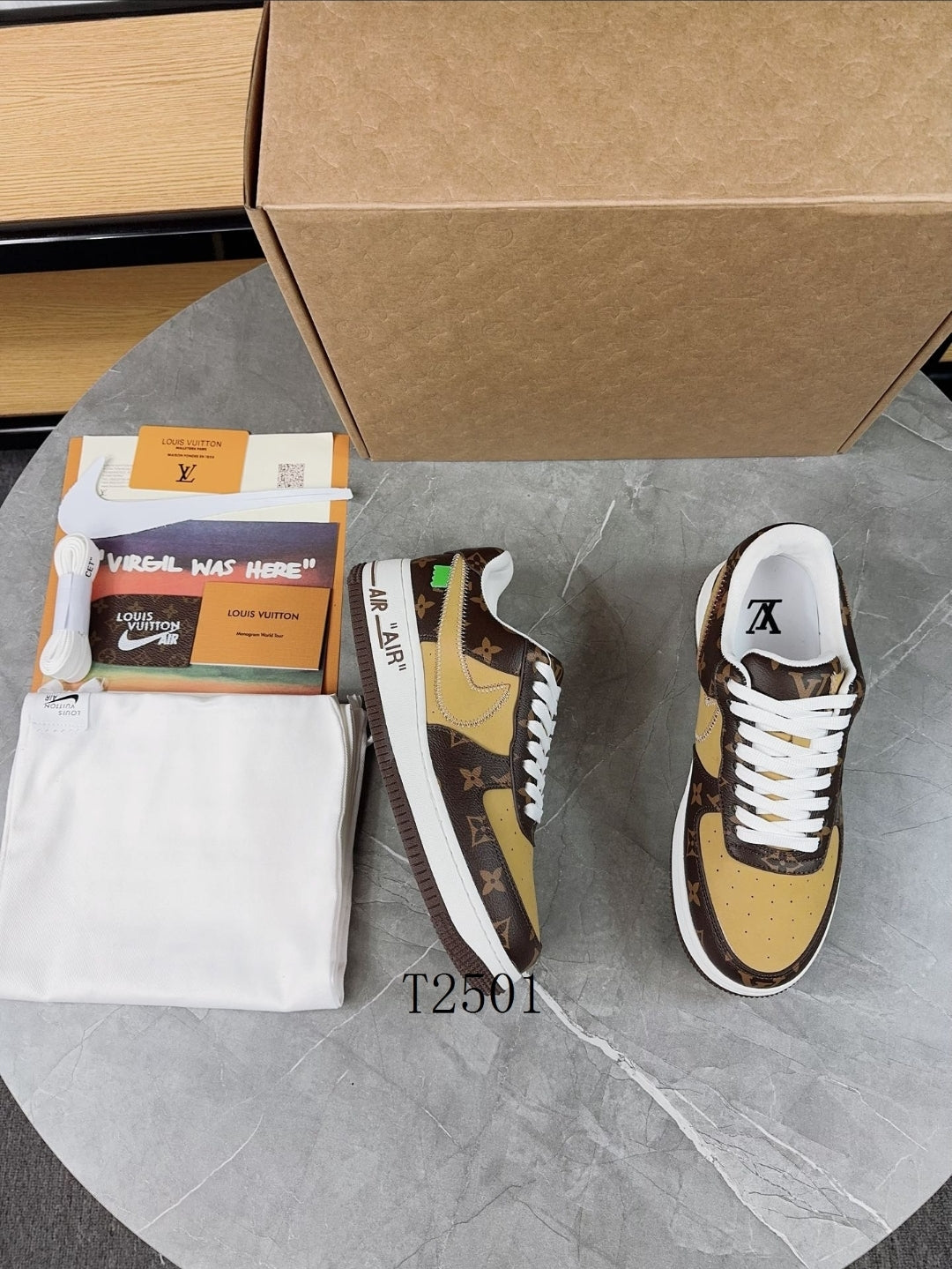 Nke×LV #Air Forces×Virgil Abloh