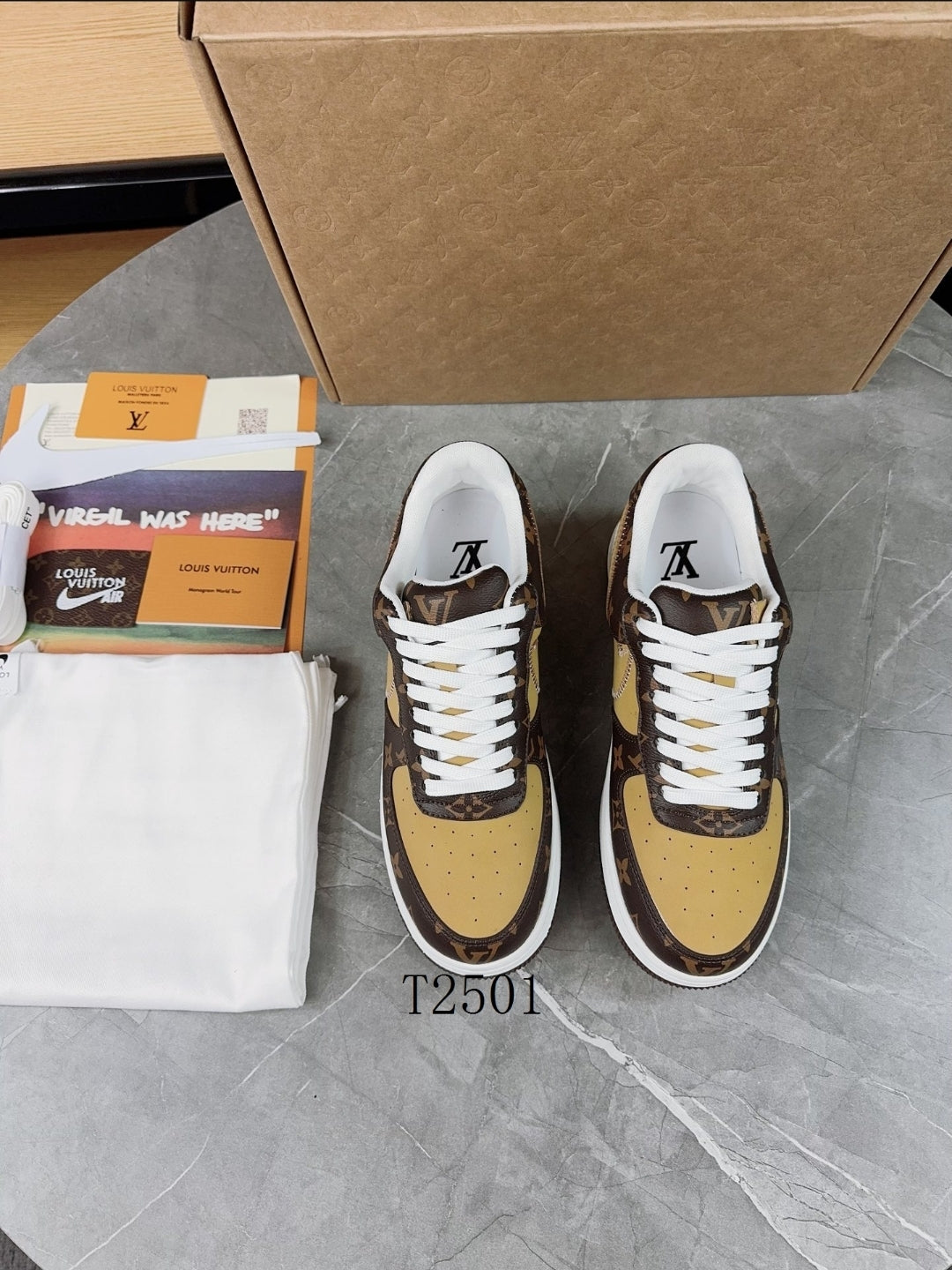 Nke×LV #Air Forces×Virgil Abloh