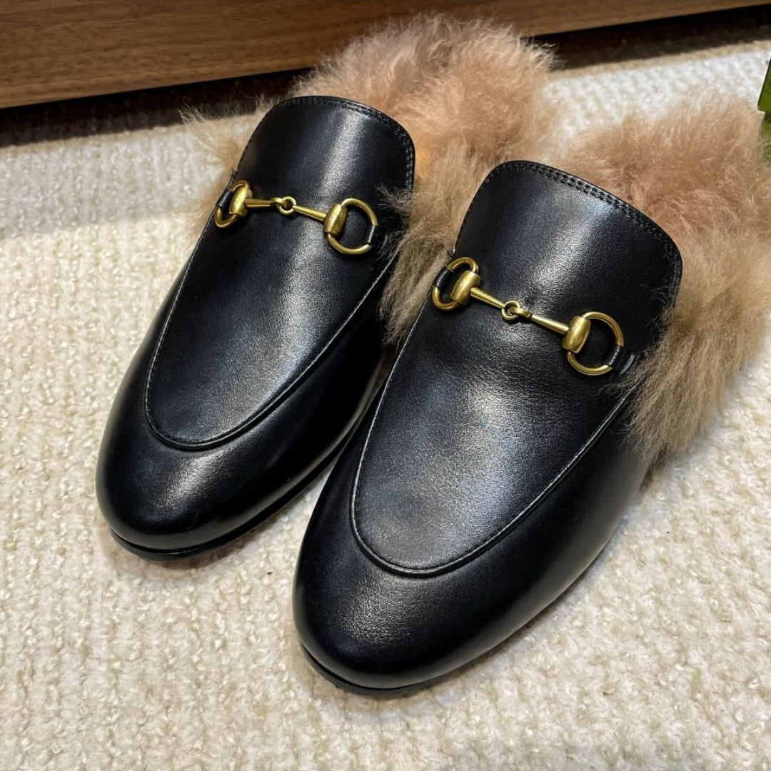 GG #Princeton Fur Mules (women)