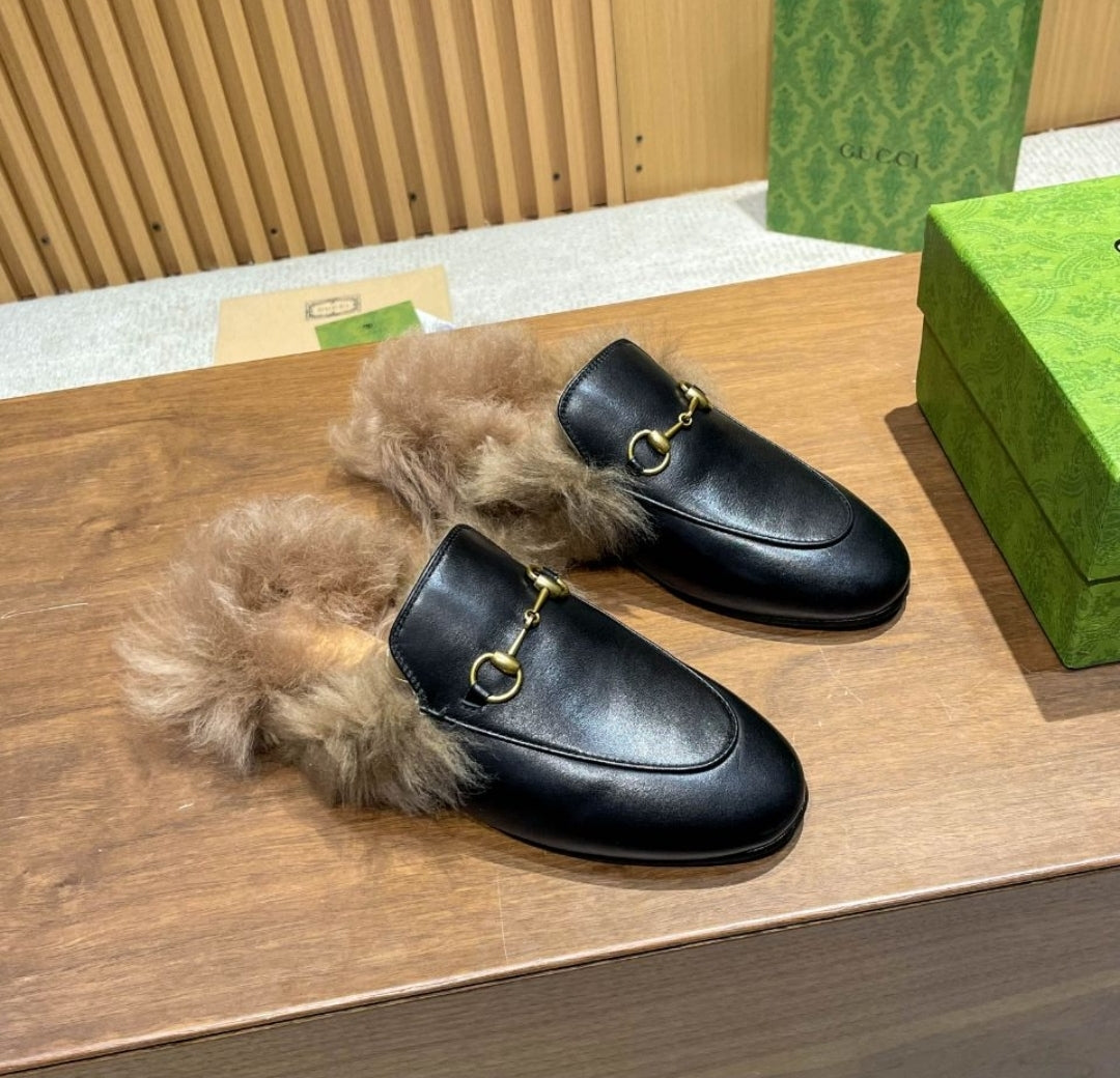 GG #Princeton Fur Mules (women)