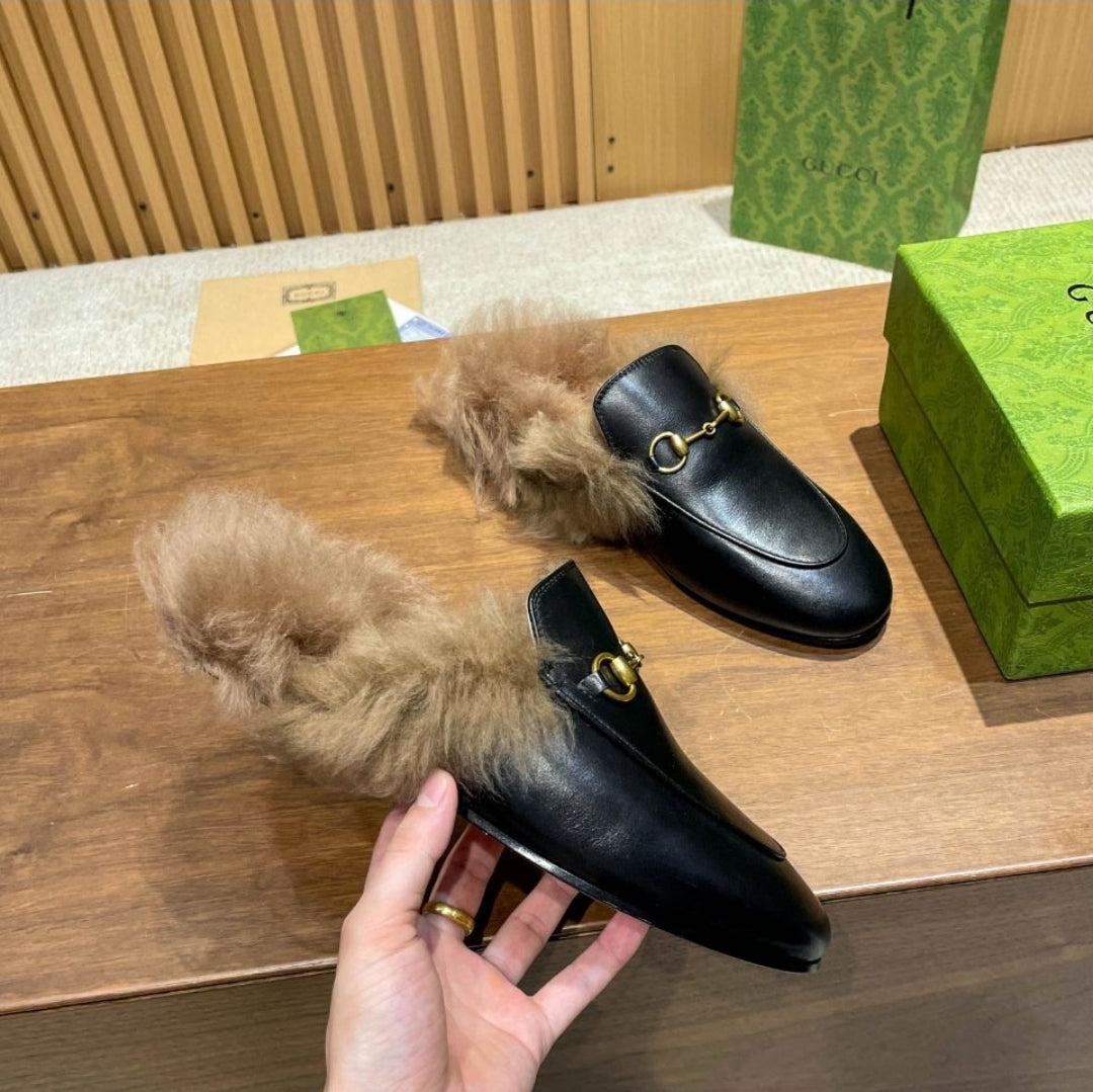 GG #Princeton Fur Mules (women)