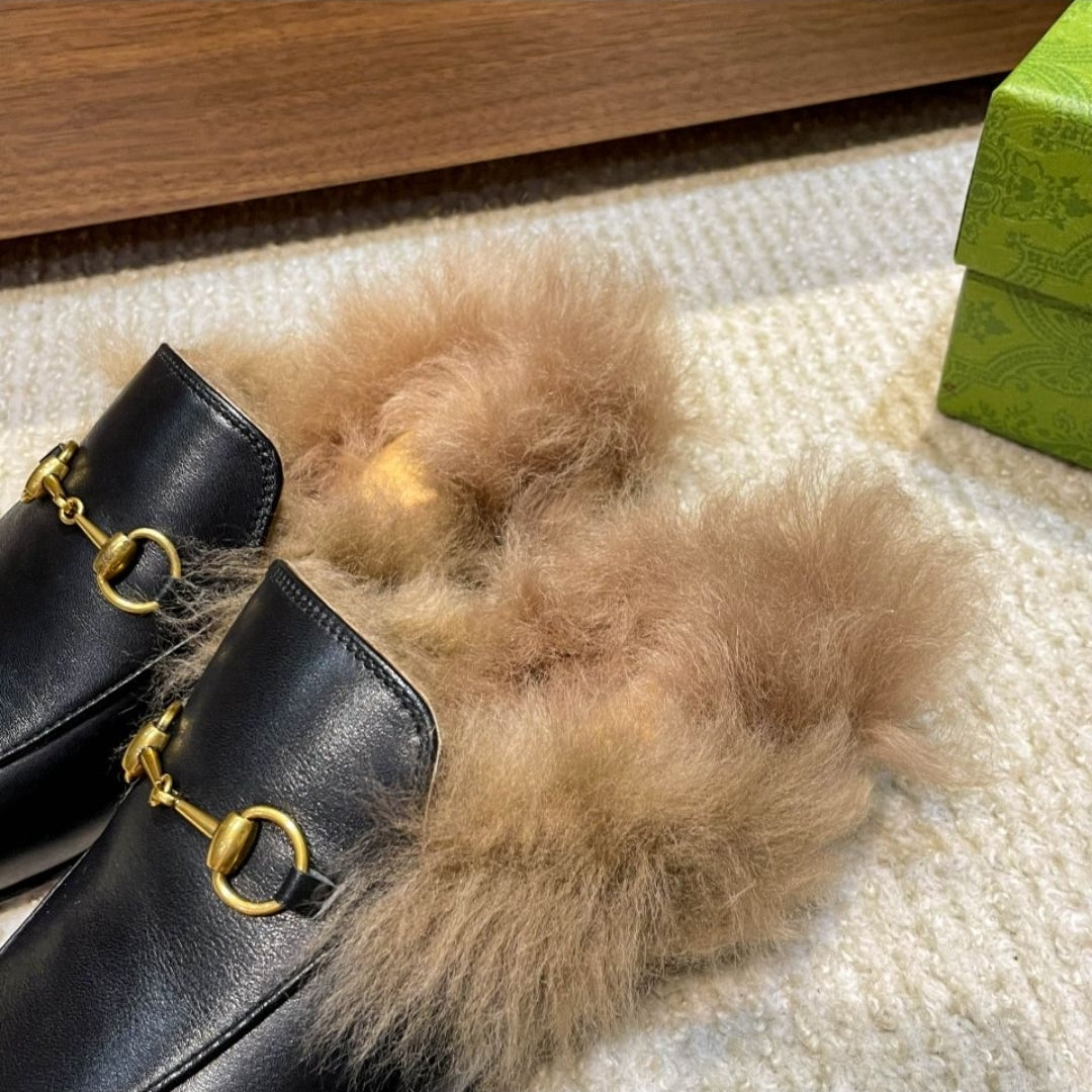 GG #Princeton Fur Mules (women)