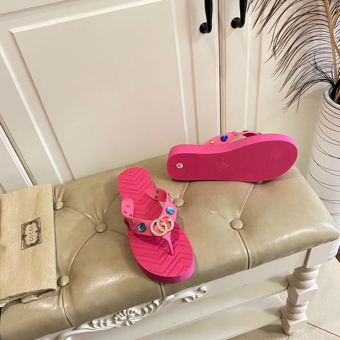 GG #Embellished Double G Sandali