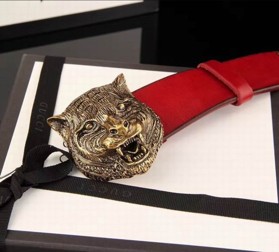 GG #Feline Studded Belt (38m)