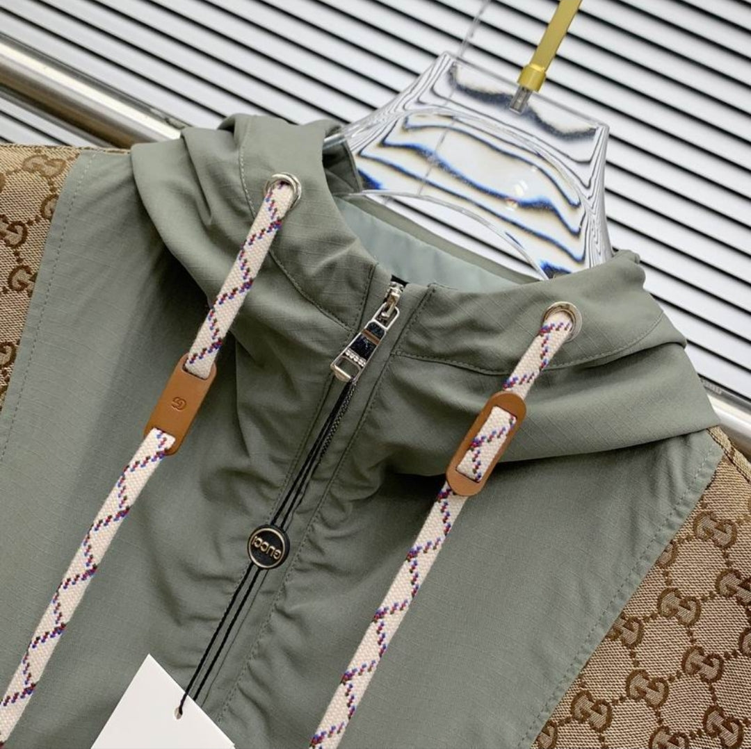 GG #Supreme Canvas Hooded Jacket