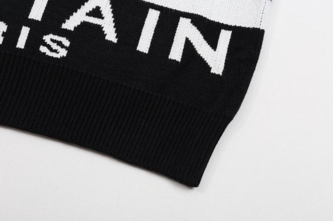 Bal #Two Tone Allover Sweater