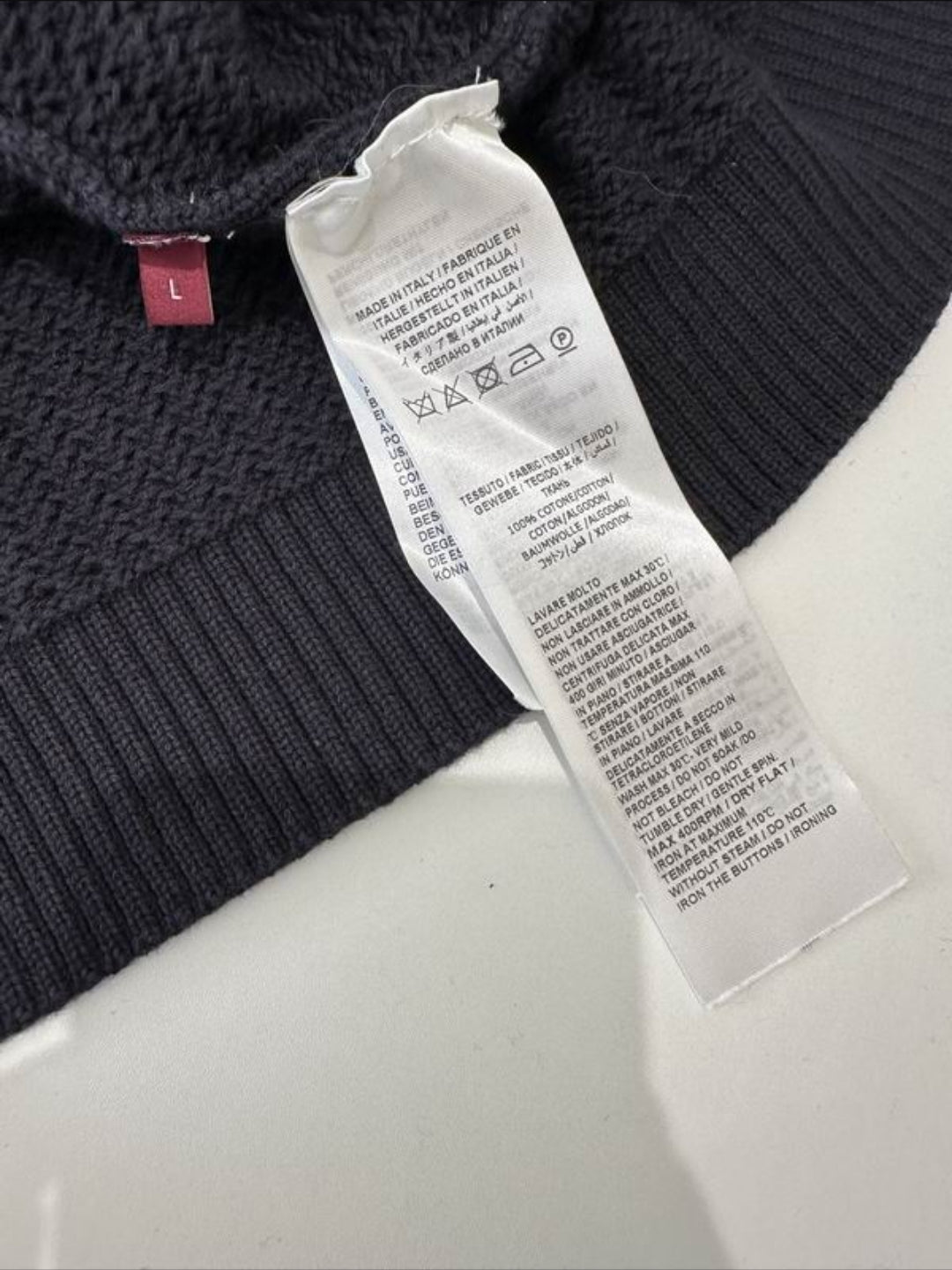 GG #Web Cotton Knit Long Sleeve