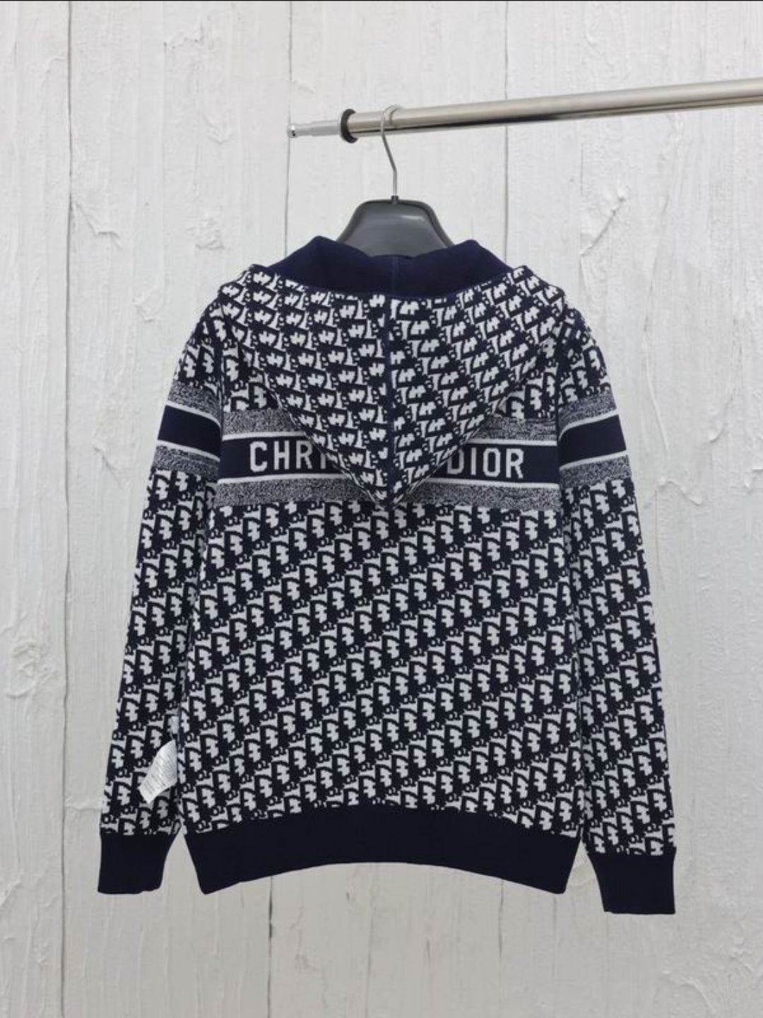 CD #Oblique Reversible Zipped Hoodie