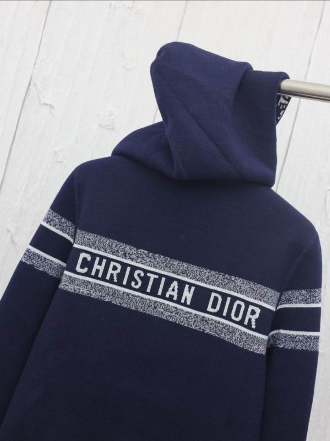 CD #Oblique Reversible Zipped Hoodie