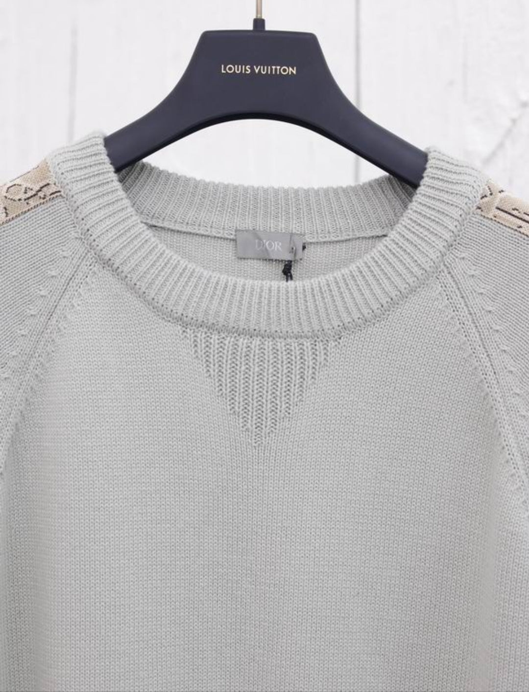 CD #Oblique Crew Neck Sweater