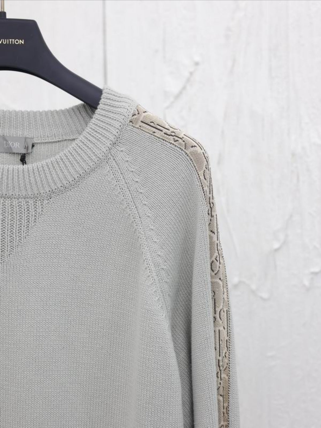 CD #Oblique Crew Neck Sweater
