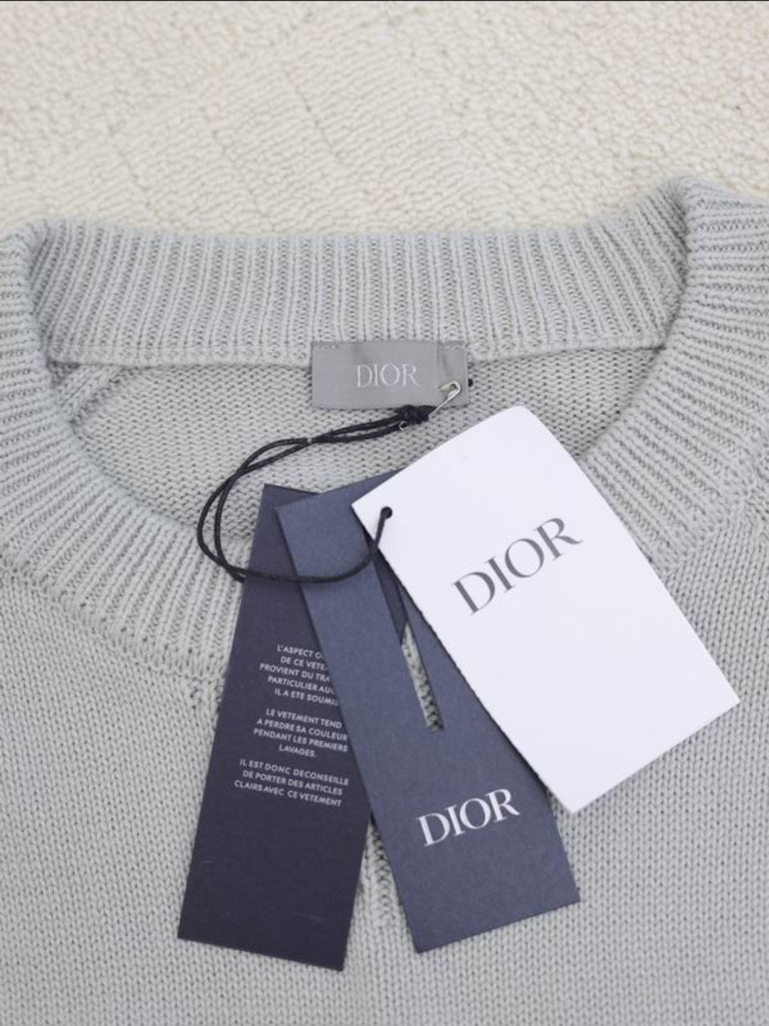 CD #Oblique Crew Neck Sweater