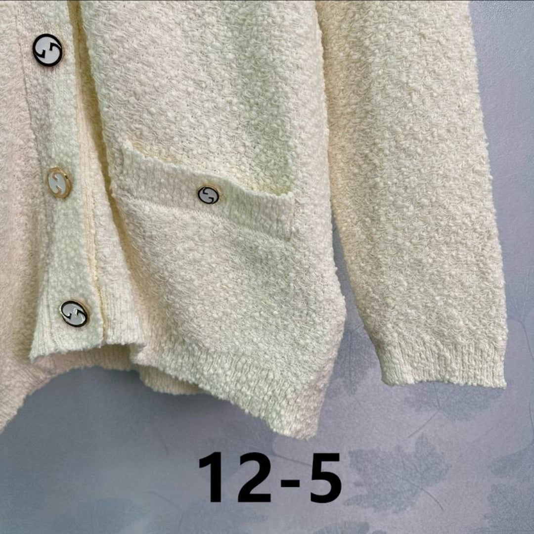 GG #Boucle V Neck Cardigan