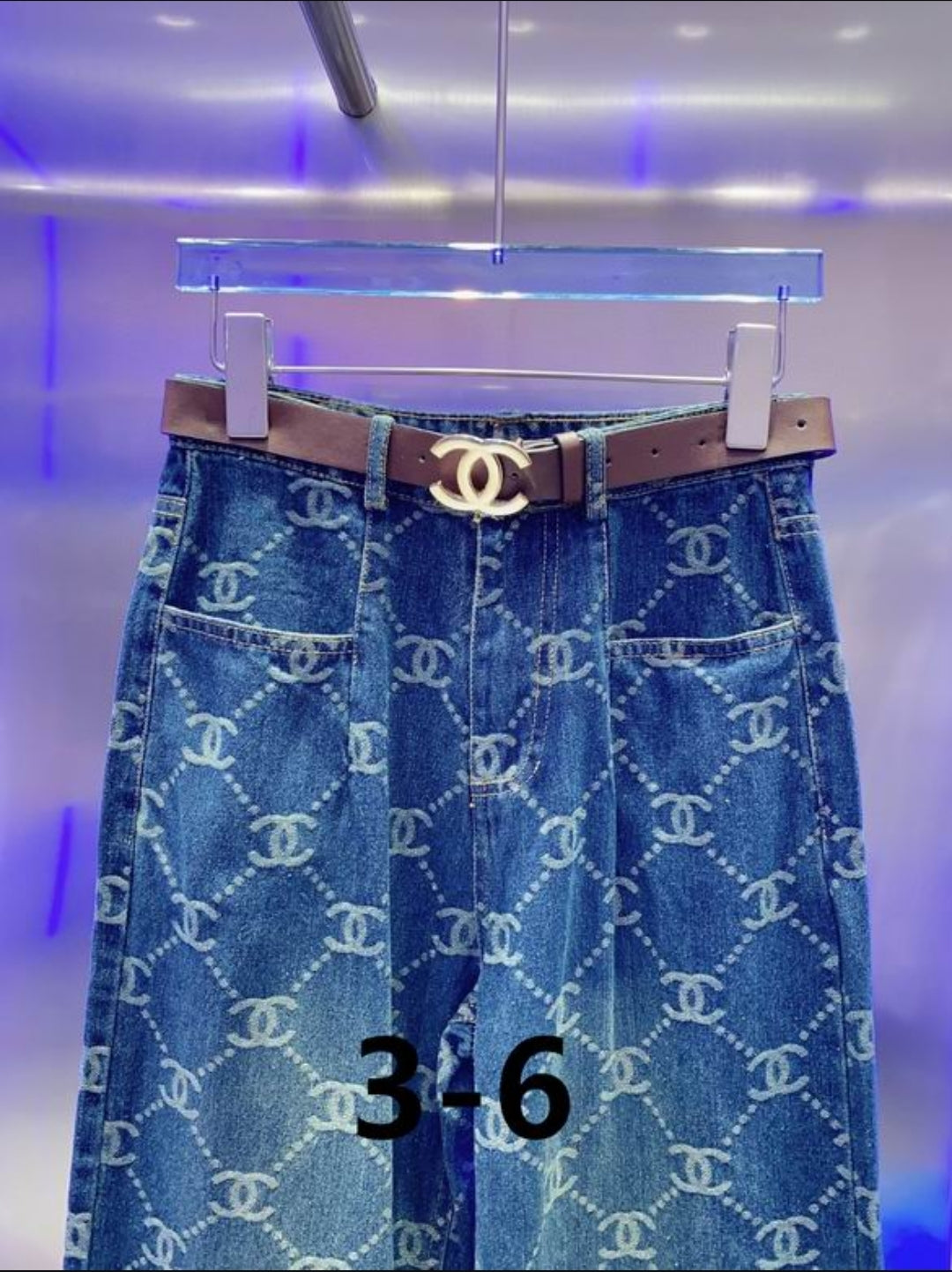 CD Embroidered Interlocking C Jeans
