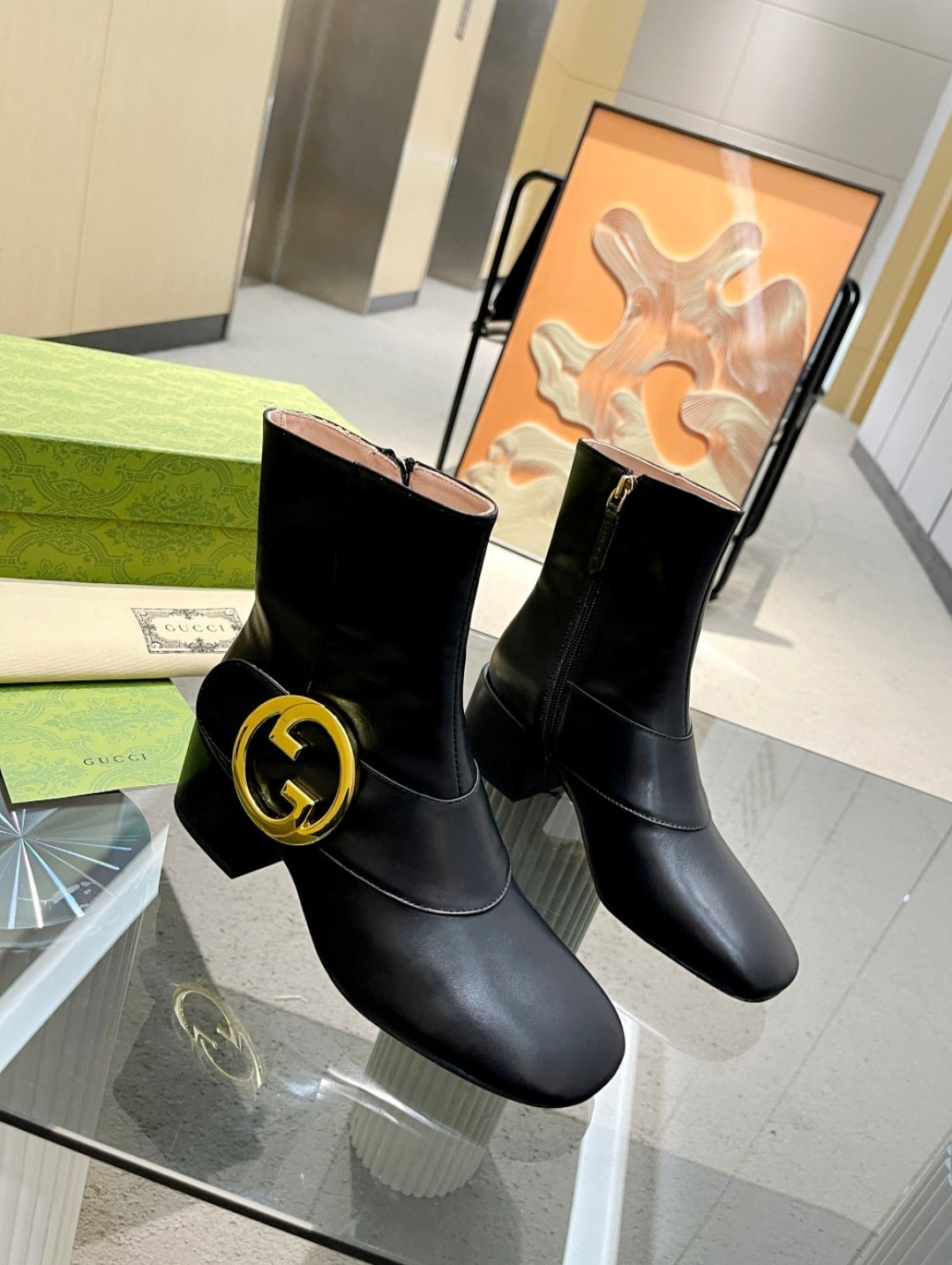 GG #Zipper Boots