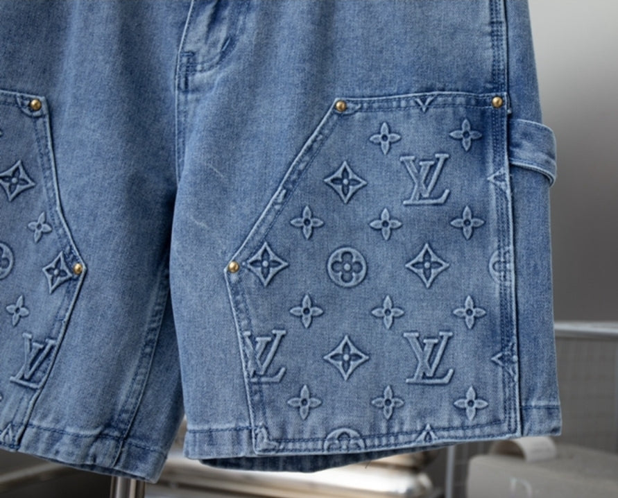 LV #DenimShorts