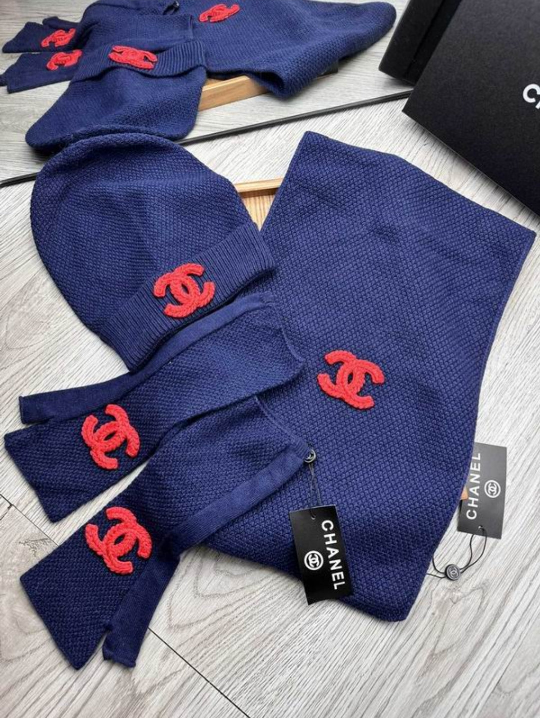 C #HatScarf&Glove Set