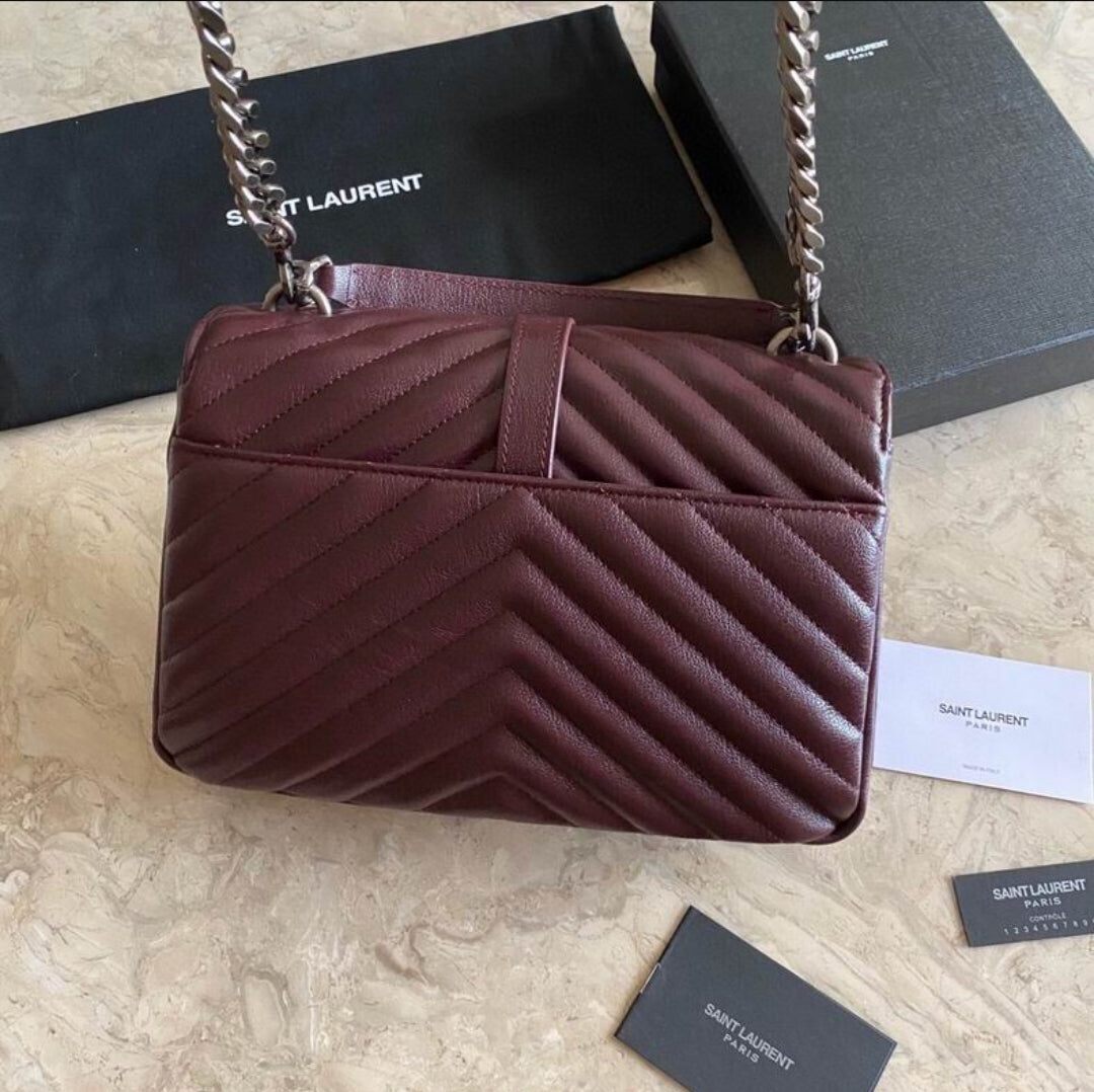 YSL #Envelope Burgundy