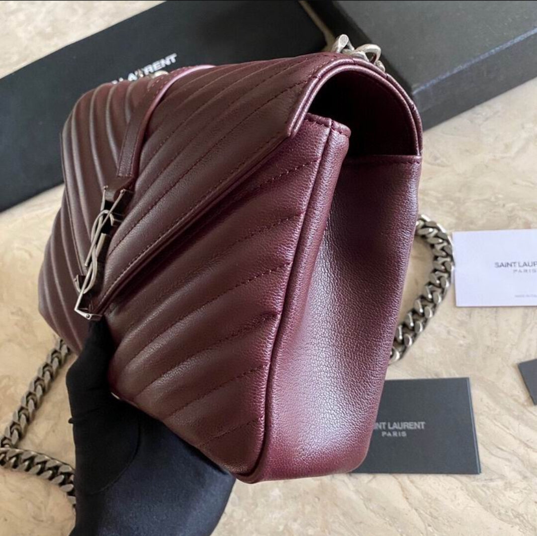 YSL #Envelope Burgundy