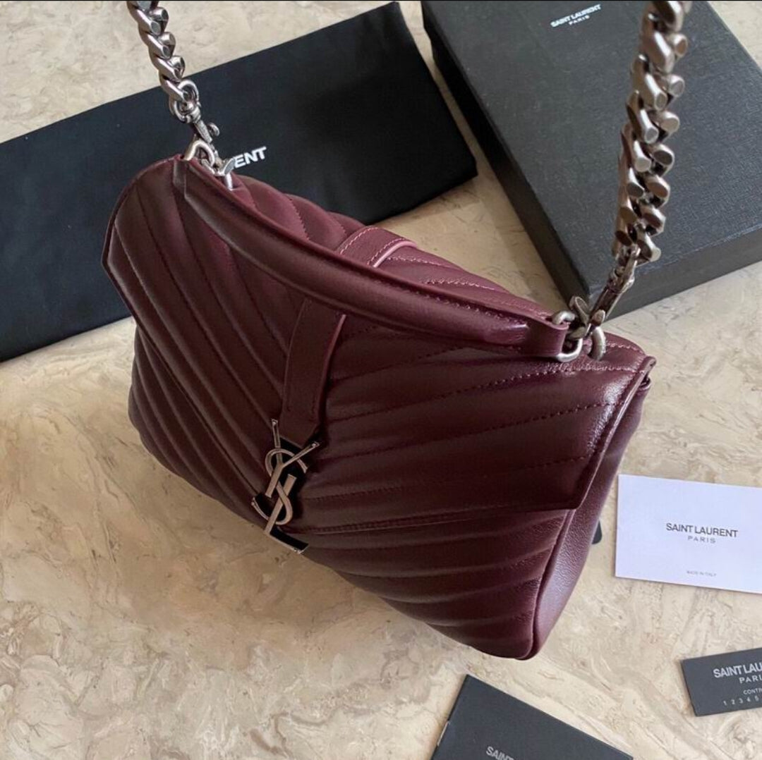 YSL #Envelope Burgundy