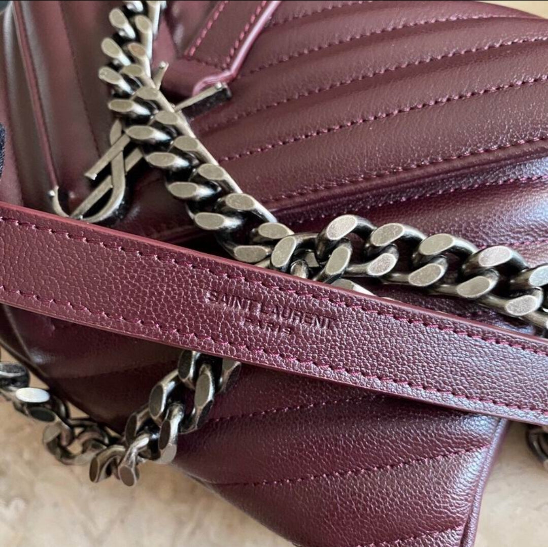 YSL #Envelope Burgundy