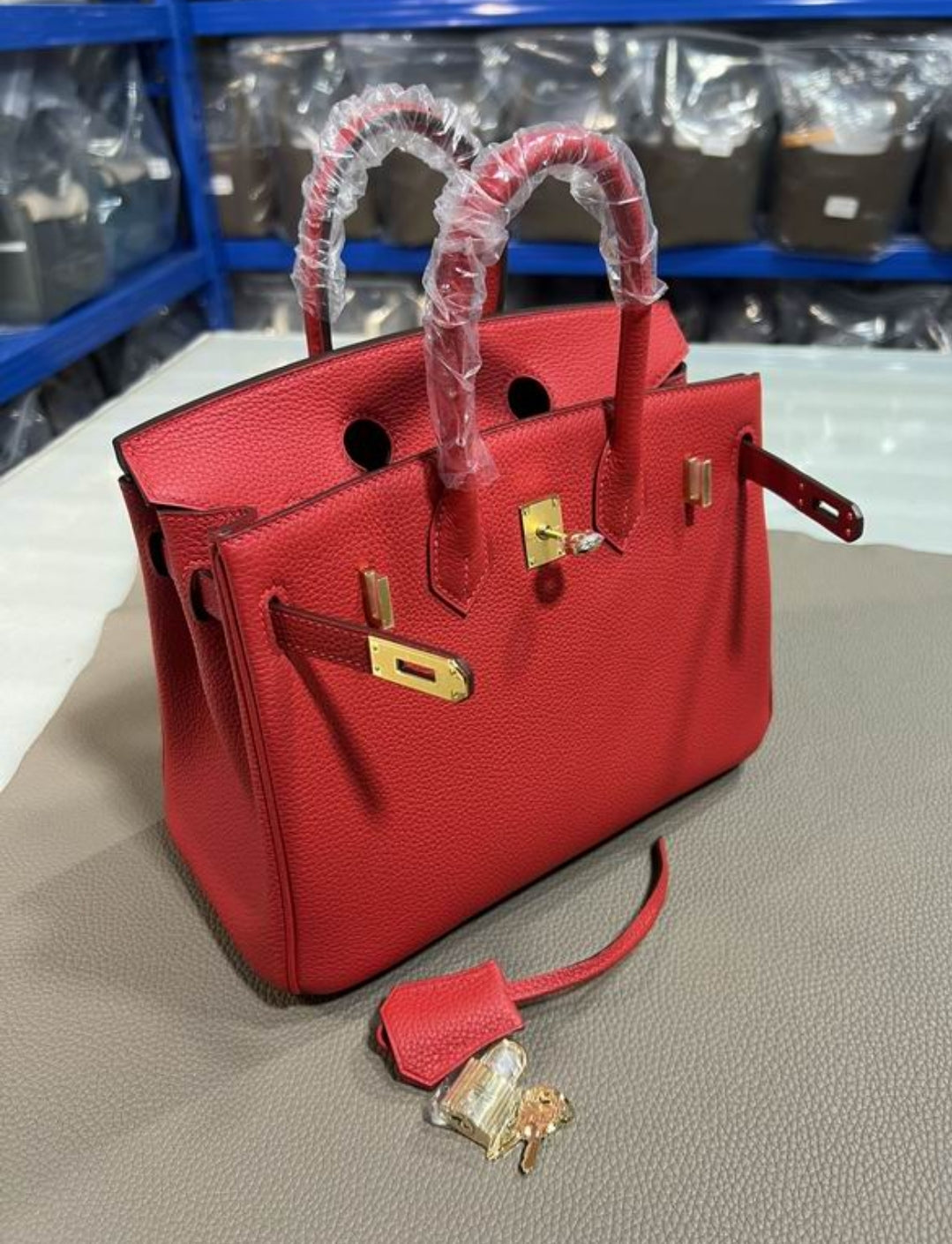 HMe #Birkin25/30 Red