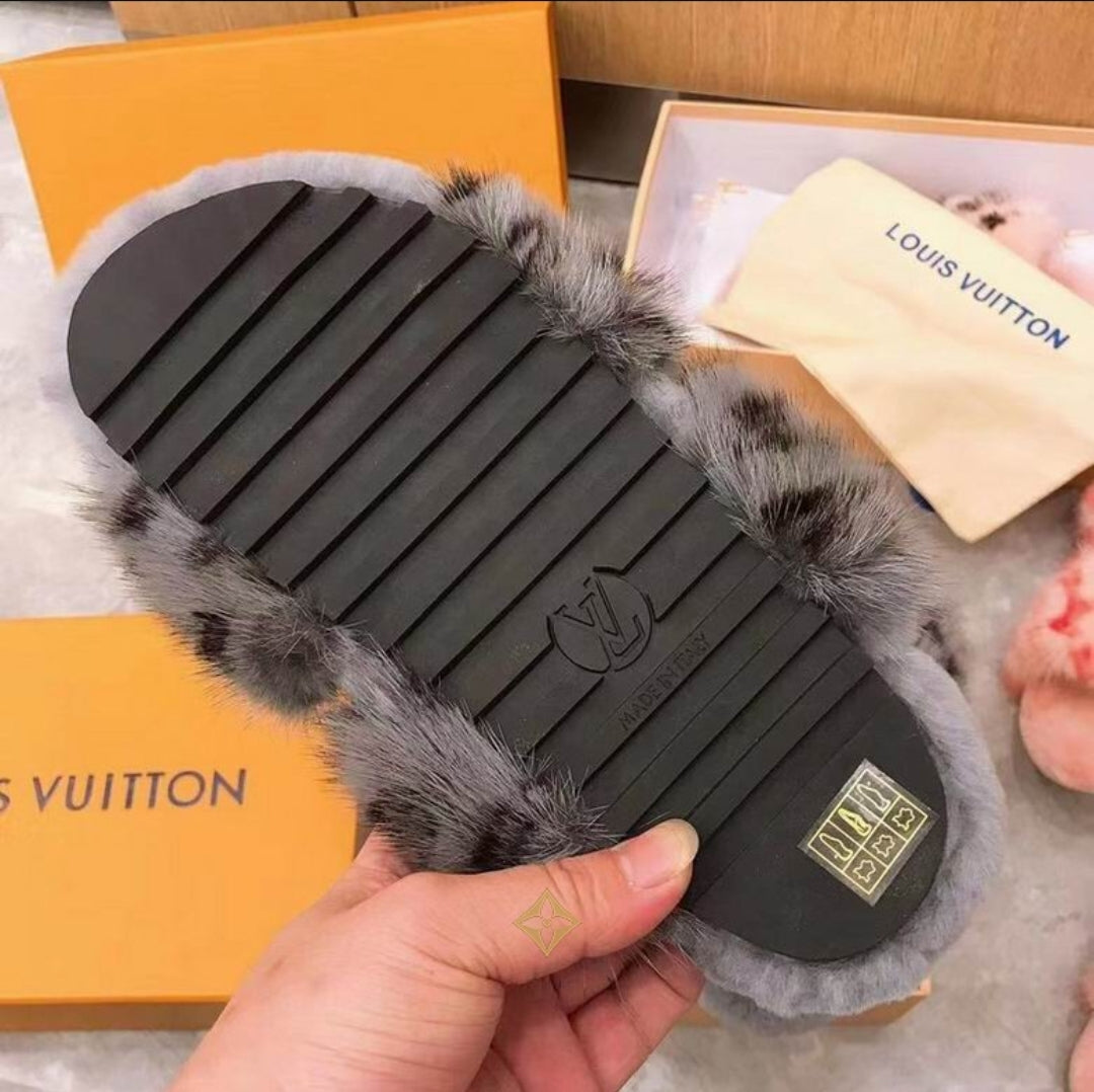 LV #Fur SunSet Flats (4Colors)