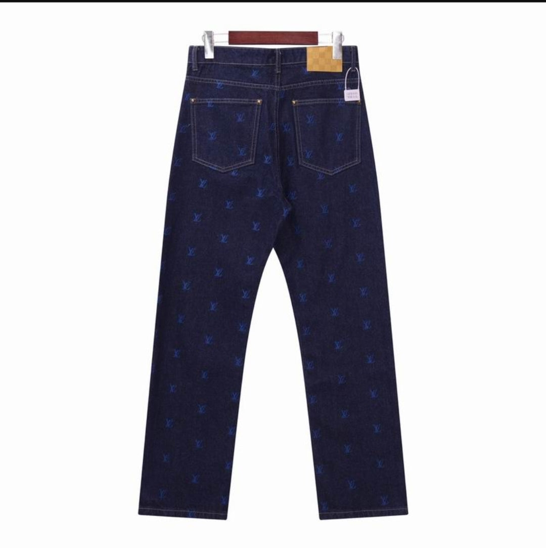 LV #Monogram DenimJeans