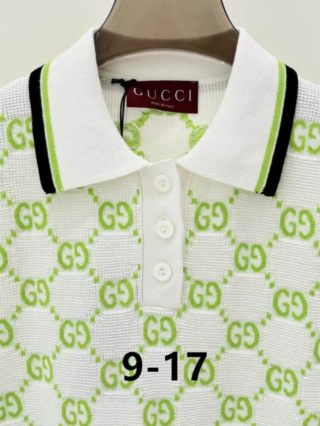 GG #Intarsia Polo Dress