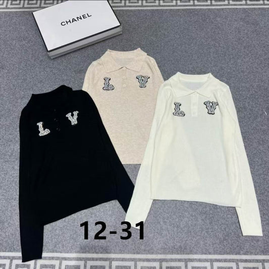 LV #Pique Patch Long Sleeve (3Colors)