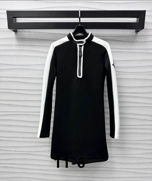 LV #Graphic Accent Dress