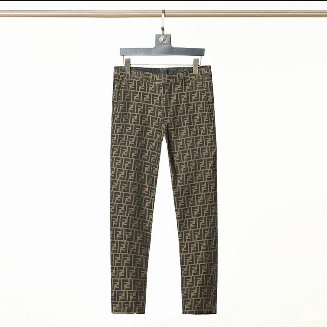 FF #Jacquard Motif Pants