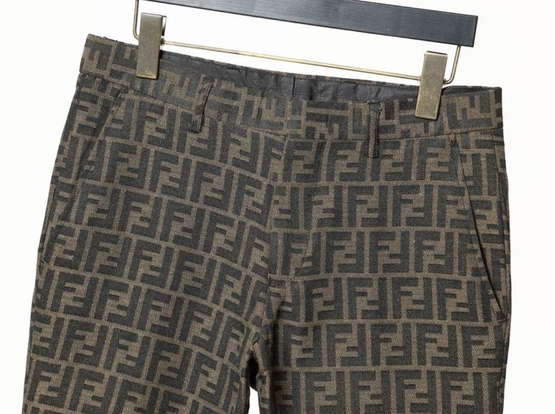FF #Jacquard Motif Pants