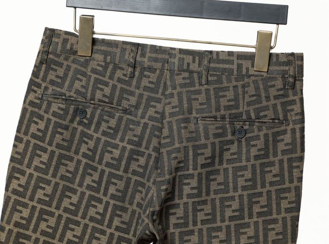 FF #Jacquard Motif Pants