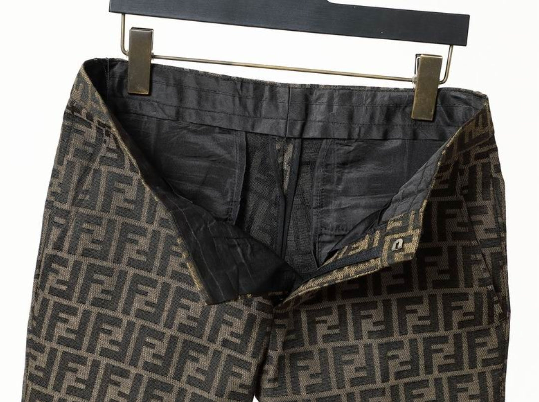 FF #Jacquard Motif Pants