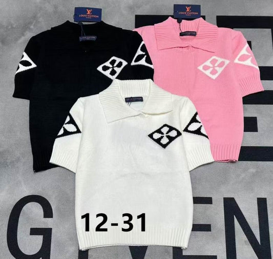 LV #Snowflake Knit Polo (3Colors)