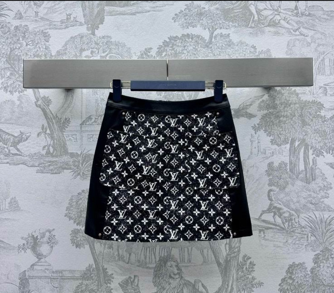 LV #Boucle Monogram Skirt