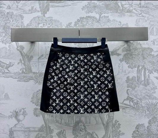 LV #Boucle Monogram Skirt