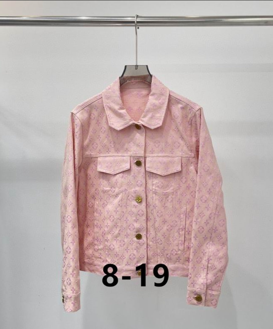 LV #Denim Jacket & Skirt