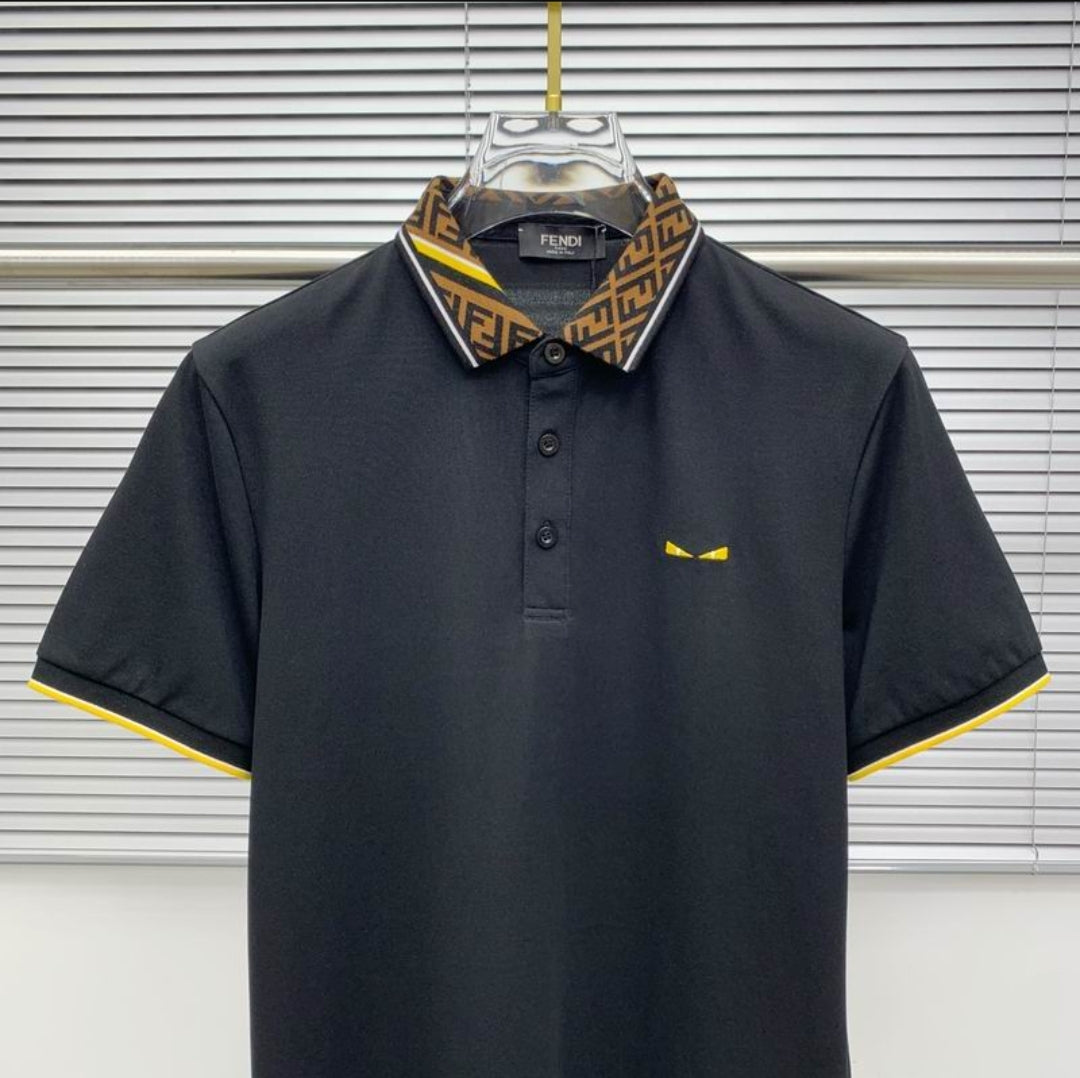 FF #Diagonal Jacquard Polo