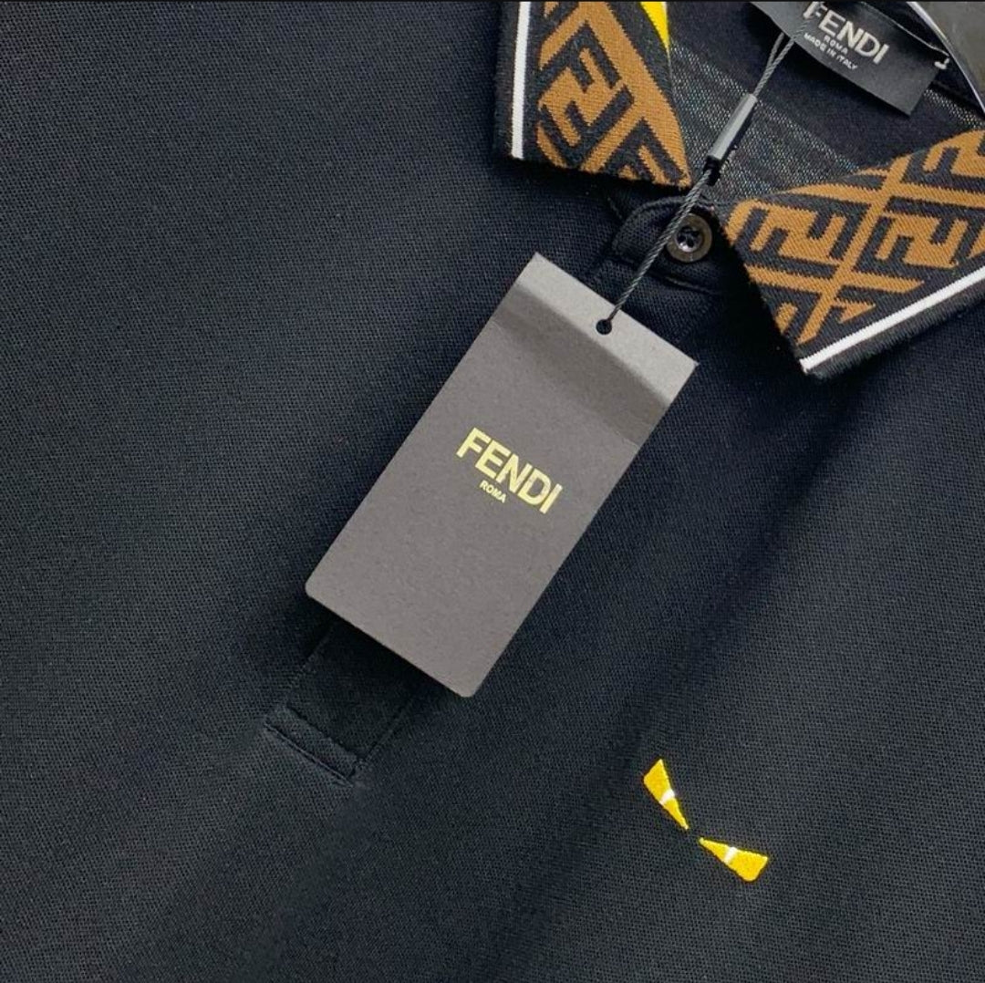 FF #Diagonal Jacquard Polo
