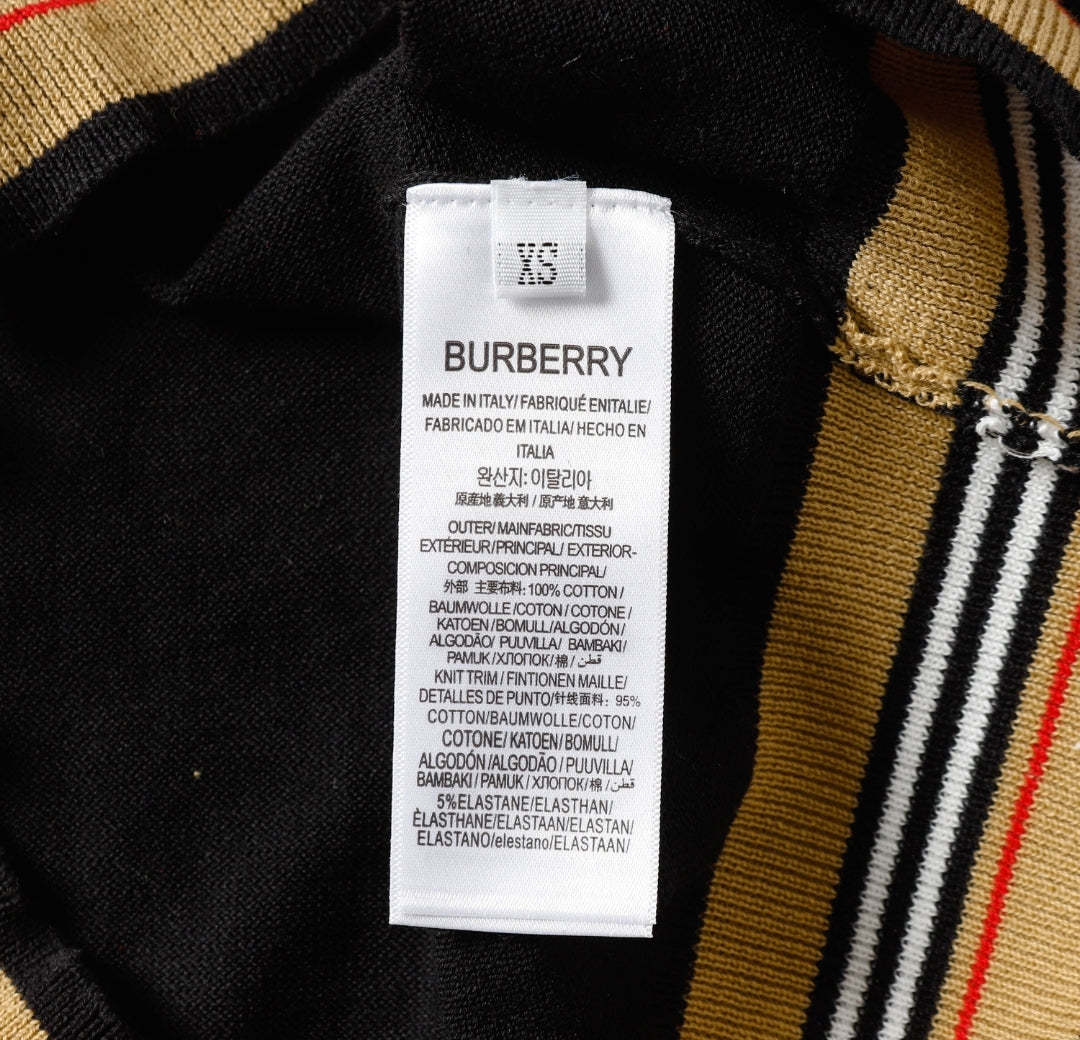 Bur #Check Stripe Shirt