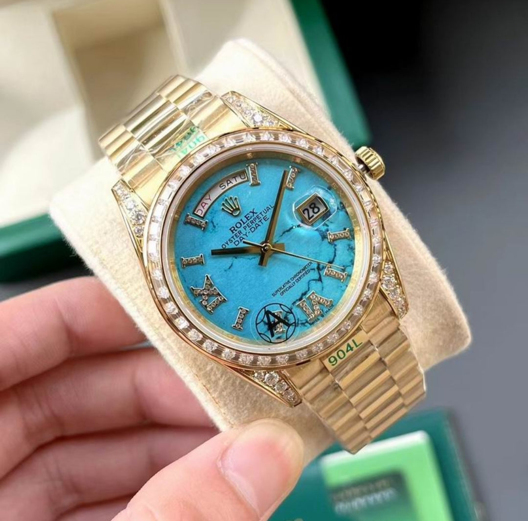 Rlx #Day-Date Baby Blue MOP (41)