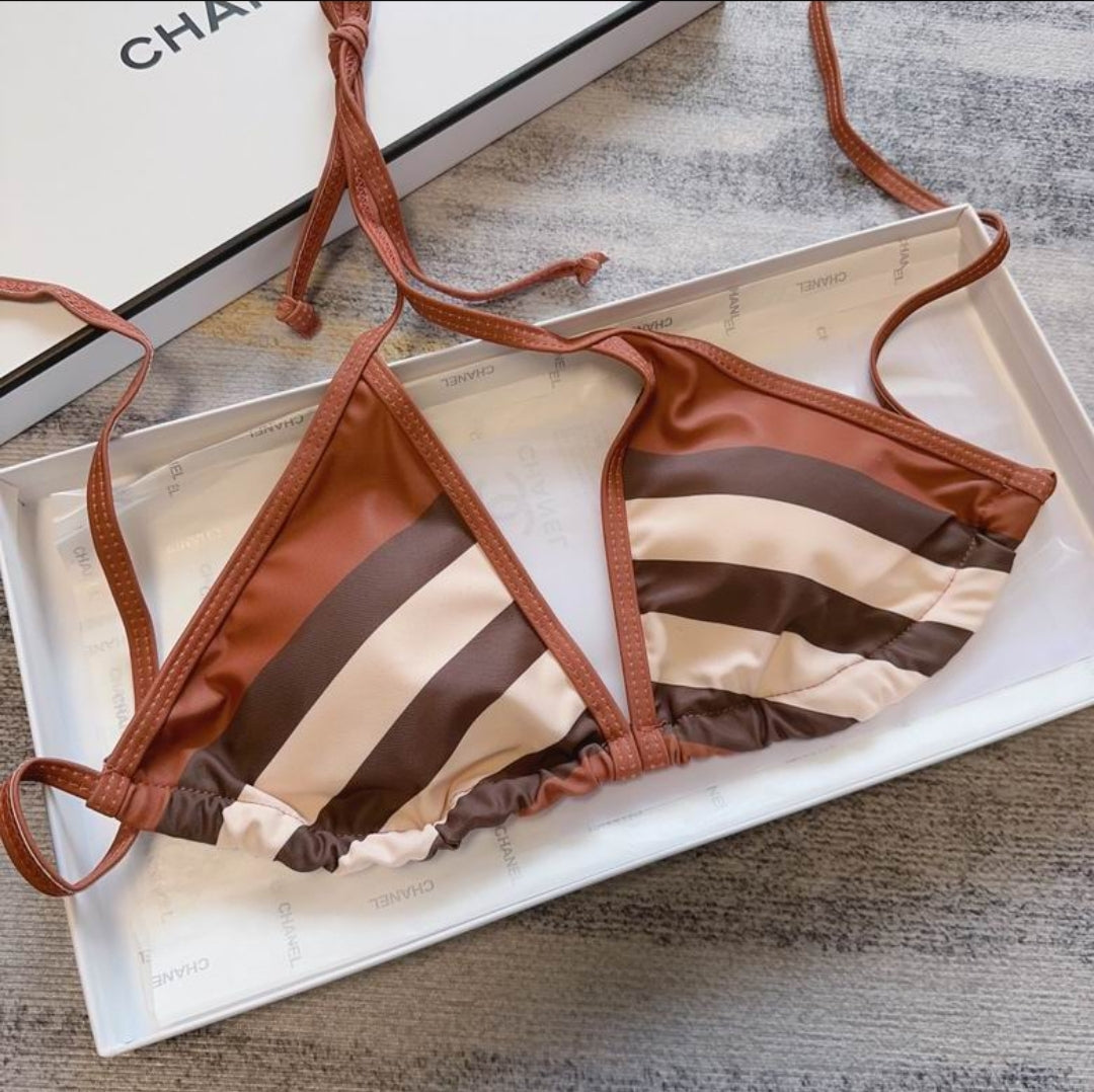 Bur #Chevron Check Bikini