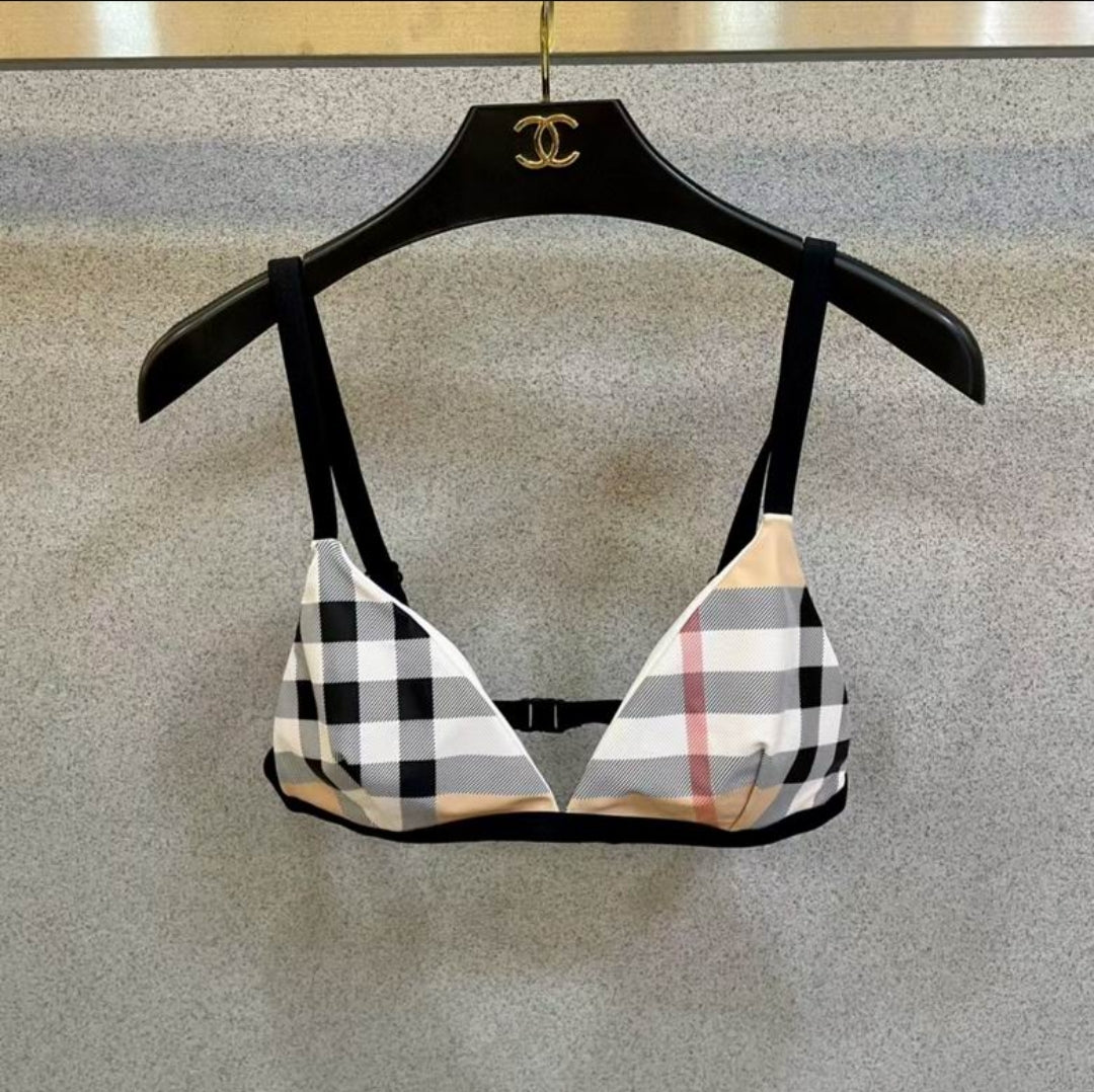 Bur #Long Check Bikini