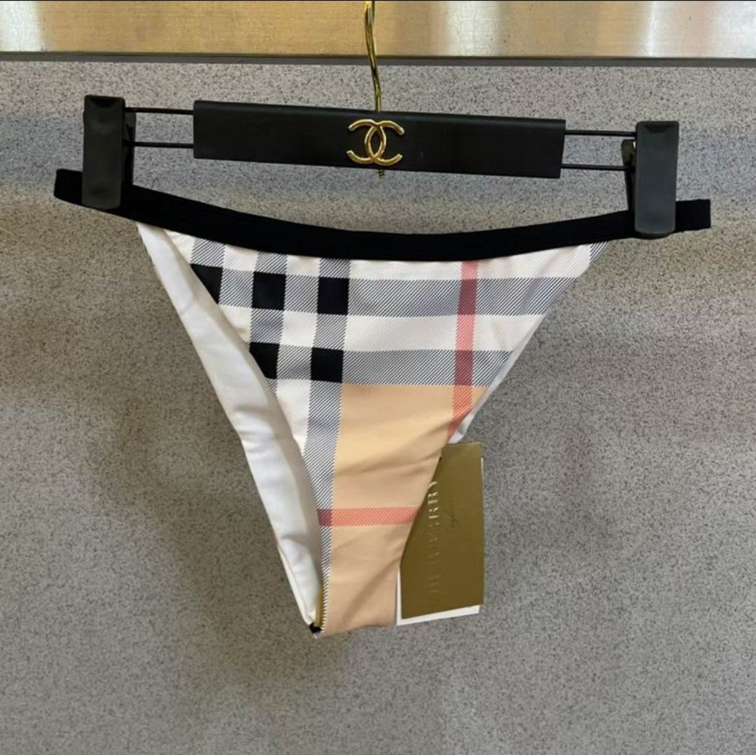 Bur #Long Check Bikini