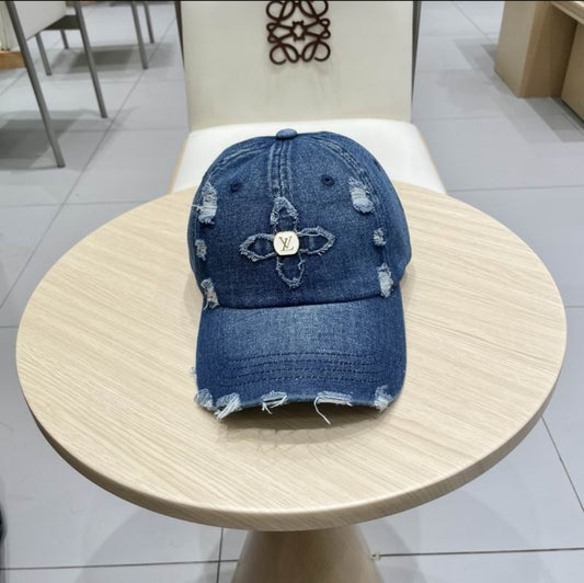 LV #Denim Monogram Flower Cap