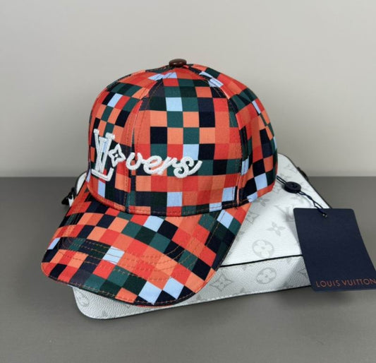 LV #Lovers Damier Camo Cap